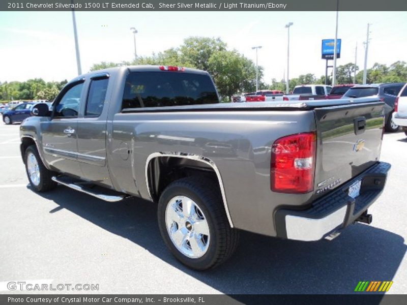 Sheer Silver Metallic / Light Titanium/Ebony 2011 Chevrolet Silverado 1500 LT Extended Cab