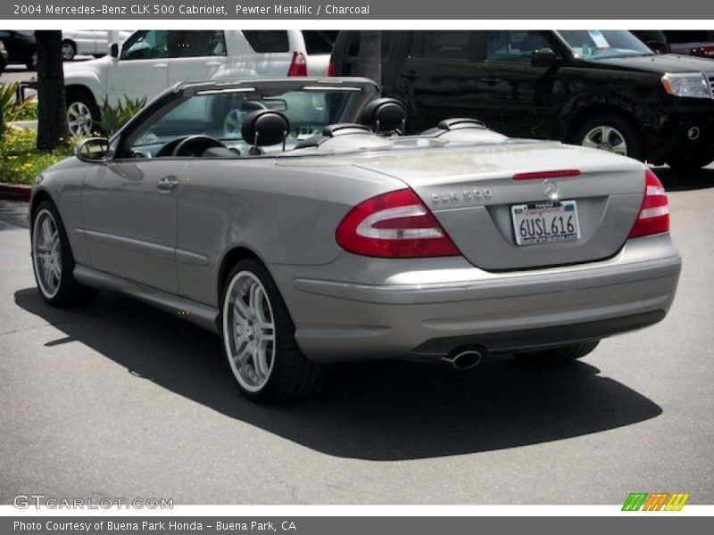 Pewter Metallic / Charcoal 2004 Mercedes-Benz CLK 500 Cabriolet