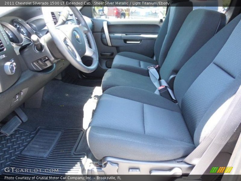 Sheer Silver Metallic / Light Titanium/Ebony 2011 Chevrolet Silverado 1500 LT Extended Cab