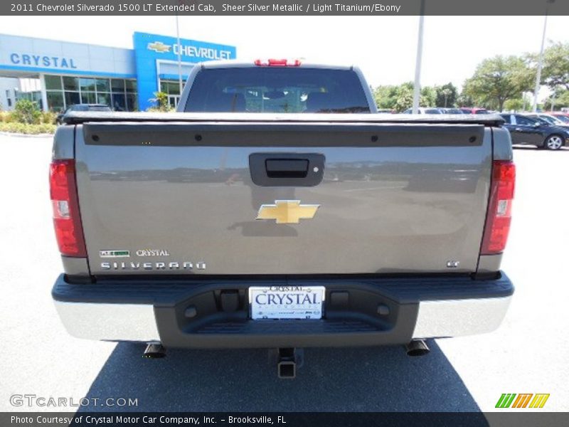 Sheer Silver Metallic / Light Titanium/Ebony 2011 Chevrolet Silverado 1500 LT Extended Cab