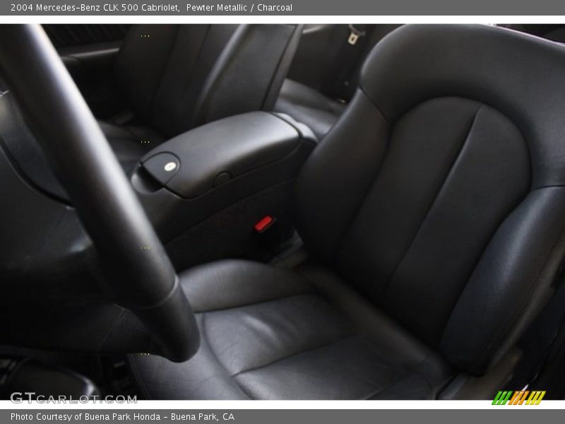 Pewter Metallic / Charcoal 2004 Mercedes-Benz CLK 500 Cabriolet