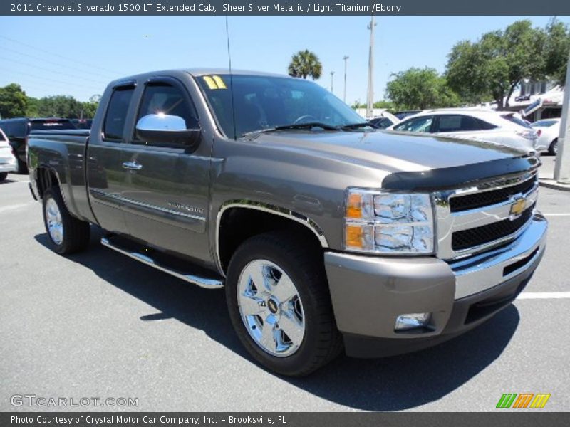 Sheer Silver Metallic / Light Titanium/Ebony 2011 Chevrolet Silverado 1500 LT Extended Cab