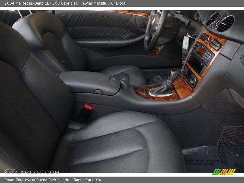 Pewter Metallic / Charcoal 2004 Mercedes-Benz CLK 500 Cabriolet
