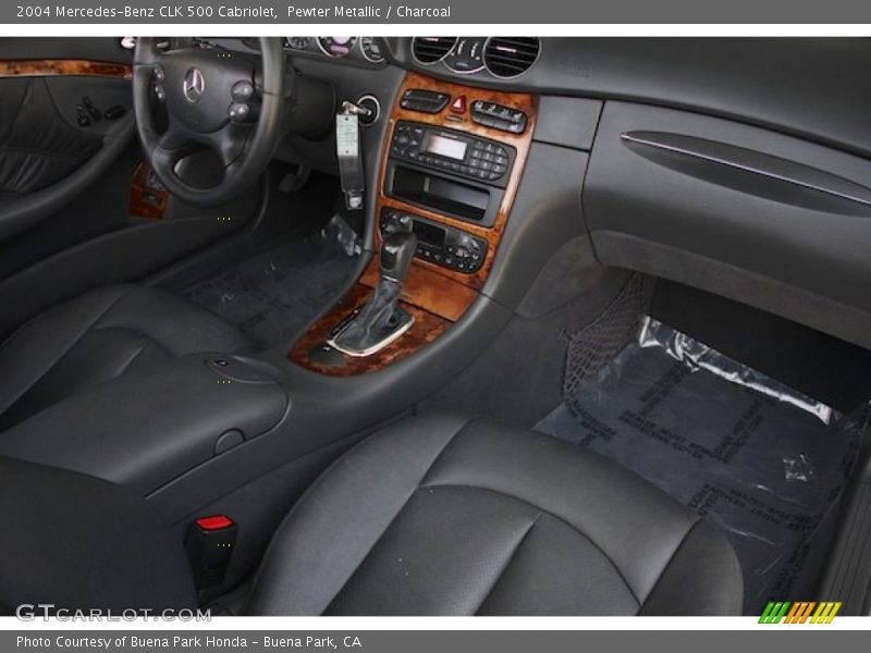 Pewter Metallic / Charcoal 2004 Mercedes-Benz CLK 500 Cabriolet