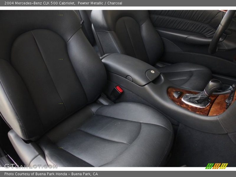 Pewter Metallic / Charcoal 2004 Mercedes-Benz CLK 500 Cabriolet