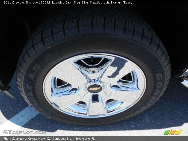 Sheer Silver Metallic / Light Titanium/Ebony 2011 Chevrolet Silverado 1500 LT Extended Cab