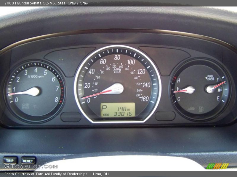 Steel Gray / Gray 2008 Hyundai Sonata GLS V6
