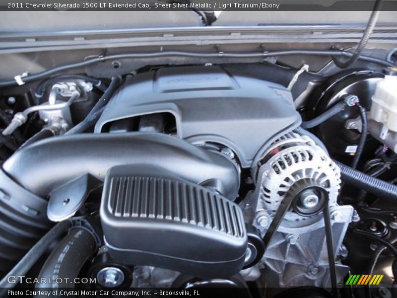 Sheer Silver Metallic / Light Titanium/Ebony 2011 Chevrolet Silverado 1500 LT Extended Cab