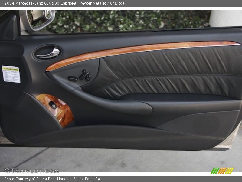 Pewter Metallic / Charcoal 2004 Mercedes-Benz CLK 500 Cabriolet