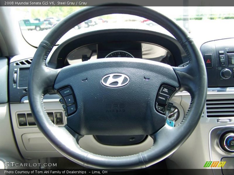 Steel Gray / Gray 2008 Hyundai Sonata GLS V6