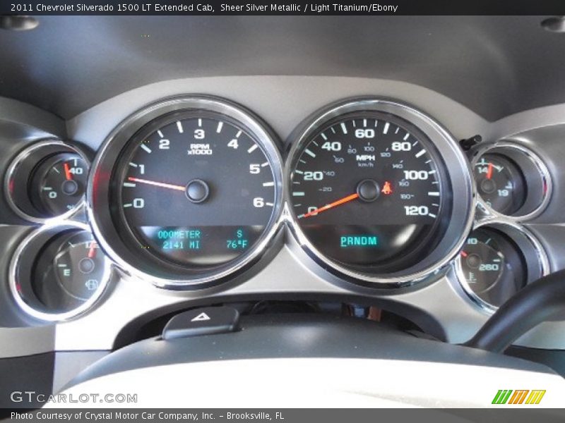 Sheer Silver Metallic / Light Titanium/Ebony 2011 Chevrolet Silverado 1500 LT Extended Cab