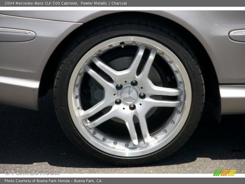 Pewter Metallic / Charcoal 2004 Mercedes-Benz CLK 500 Cabriolet