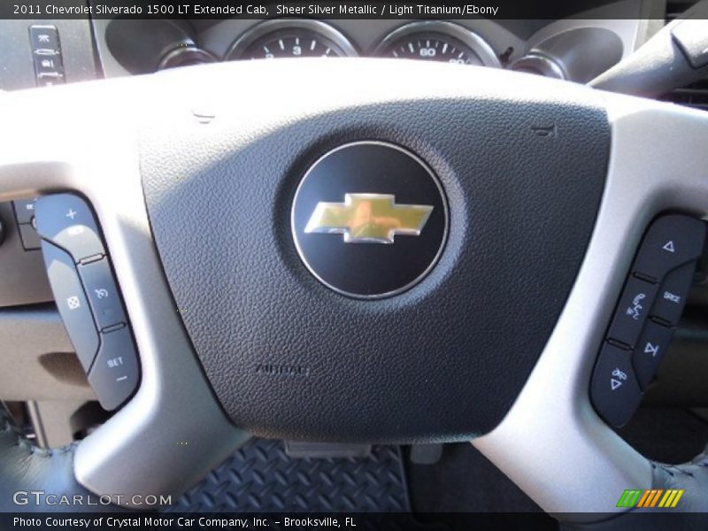 Sheer Silver Metallic / Light Titanium/Ebony 2011 Chevrolet Silverado 1500 LT Extended Cab