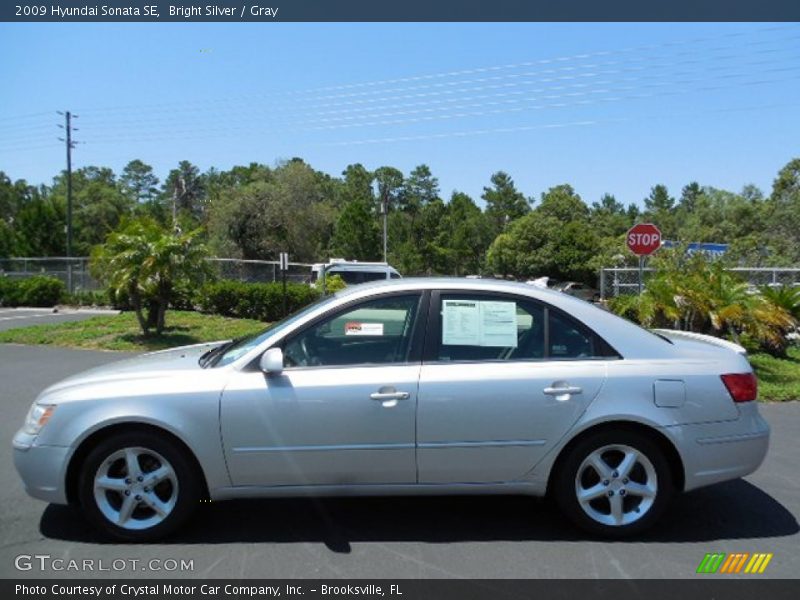 Bright Silver / Gray 2009 Hyundai Sonata SE