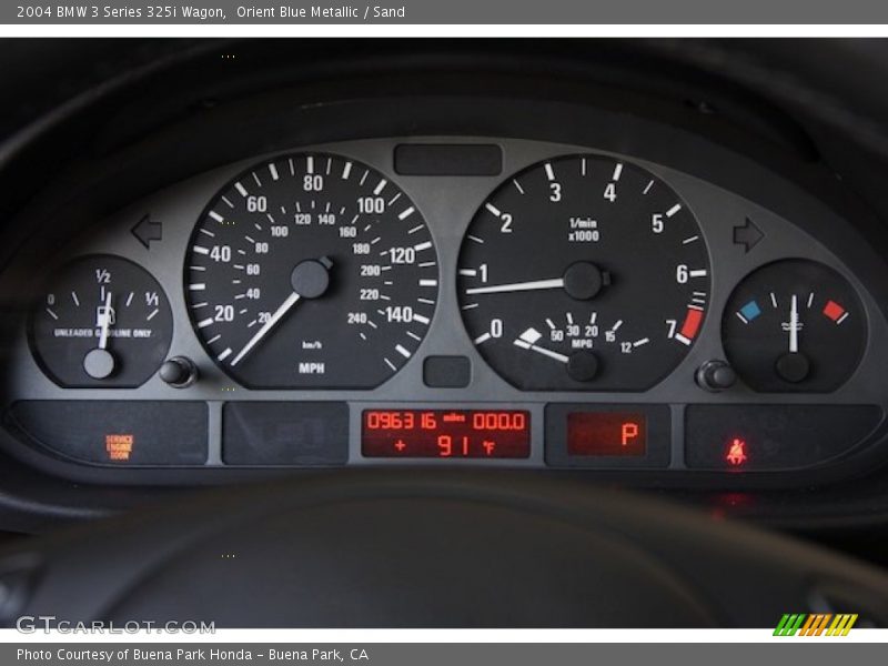  2004 3 Series 325i Wagon 325i Wagon Gauges