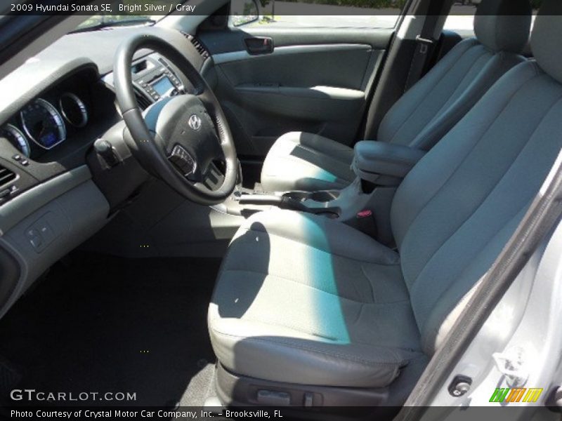 Bright Silver / Gray 2009 Hyundai Sonata SE