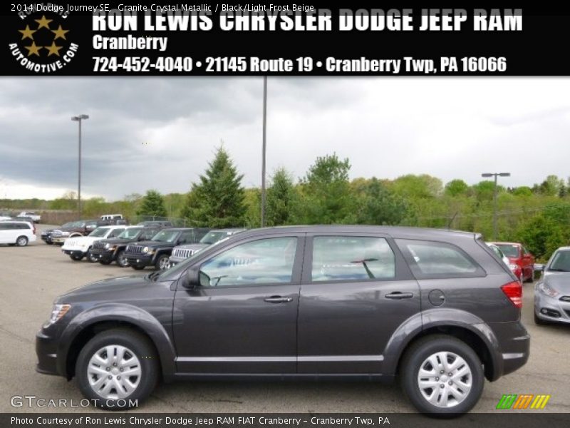 Granite Crystal Metallic / Black/Light Frost Beige 2014 Dodge Journey SE
