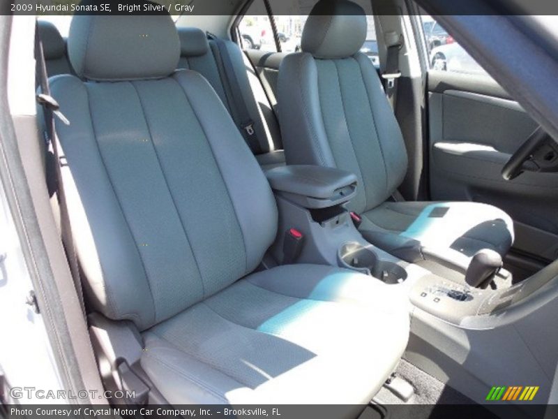 Bright Silver / Gray 2009 Hyundai Sonata SE