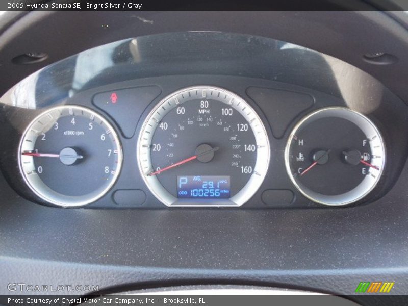 Bright Silver / Gray 2009 Hyundai Sonata SE