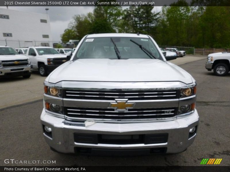 Summit White / Jet Black/Dark Ash 2015 Chevrolet Silverado 2500HD LTZ Crew Cab 4x4