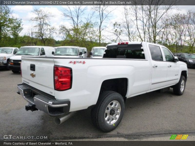 Summit White / Jet Black/Dark Ash 2015 Chevrolet Silverado 2500HD LTZ Crew Cab 4x4