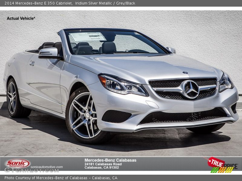 Iridium Silver Metallic / Grey/Black 2014 Mercedes-Benz E 350 Cabriolet