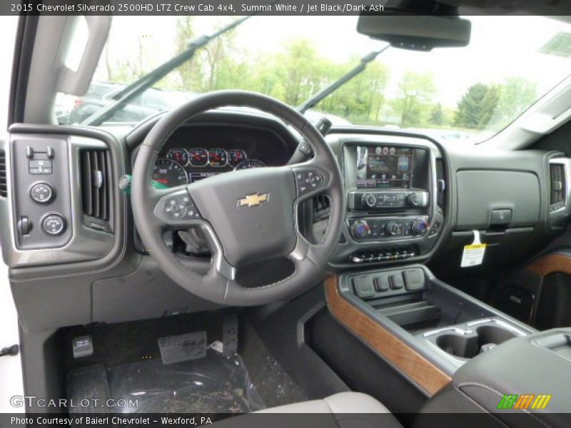 Summit White / Jet Black/Dark Ash 2015 Chevrolet Silverado 2500HD LTZ Crew Cab 4x4