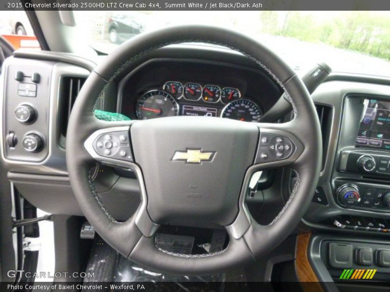 Summit White / Jet Black/Dark Ash 2015 Chevrolet Silverado 2500HD LTZ Crew Cab 4x4
