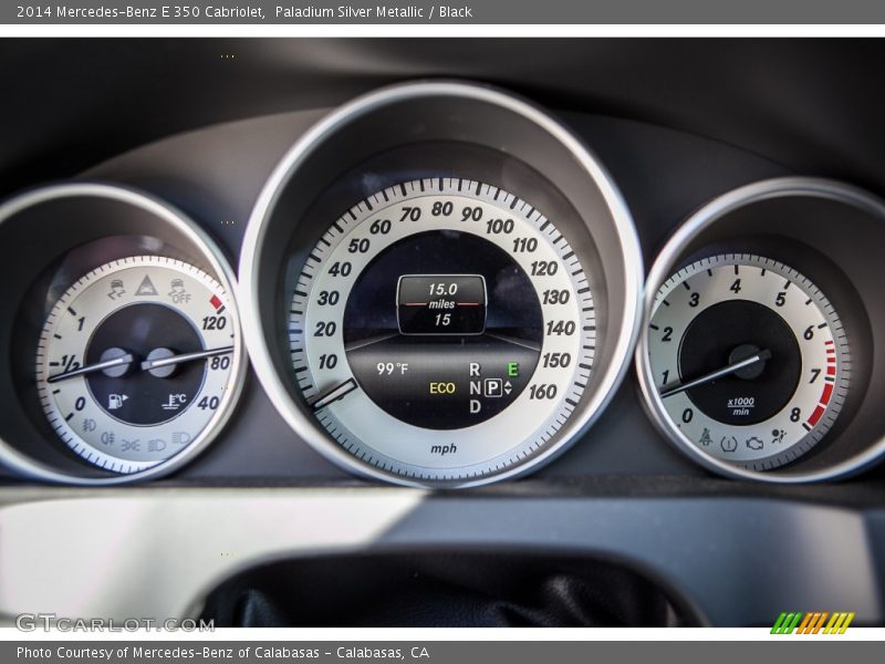 Paladium Silver Metallic / Black 2014 Mercedes-Benz E 350 Cabriolet