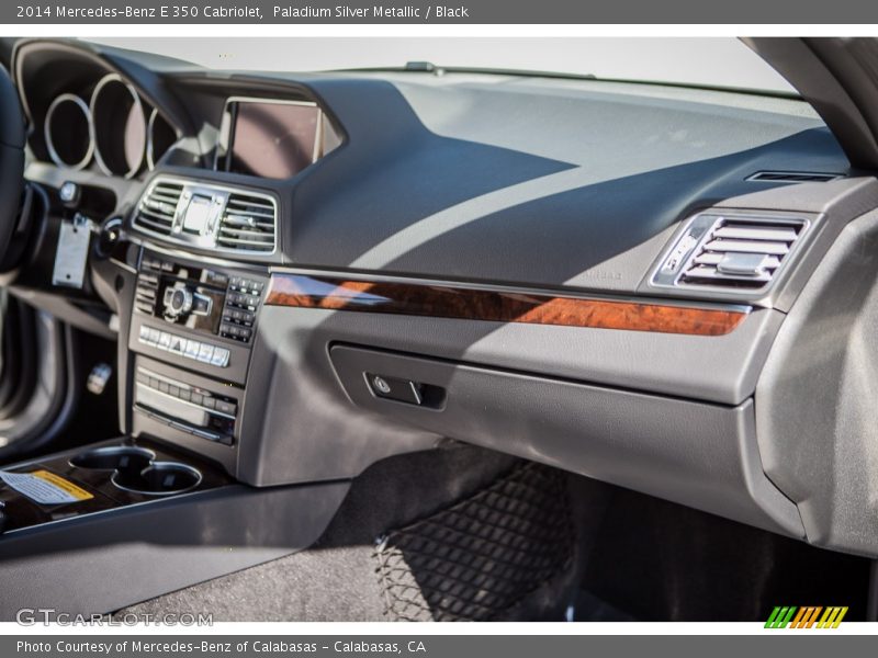 Paladium Silver Metallic / Black 2014 Mercedes-Benz E 350 Cabriolet