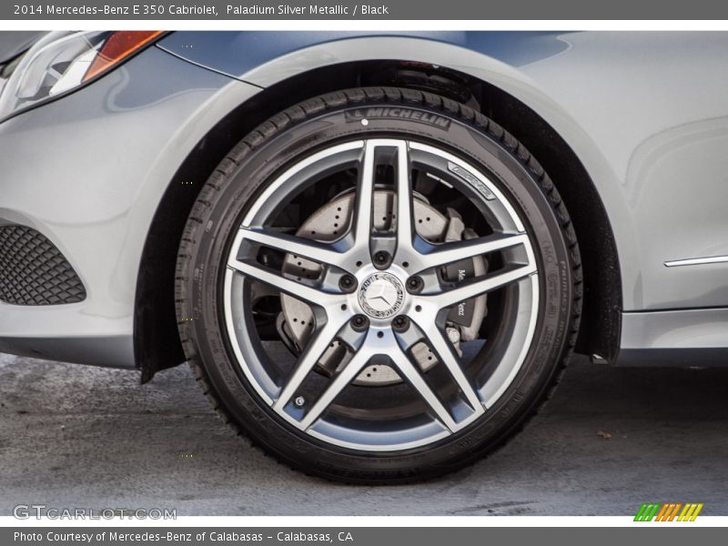 Paladium Silver Metallic / Black 2014 Mercedes-Benz E 350 Cabriolet