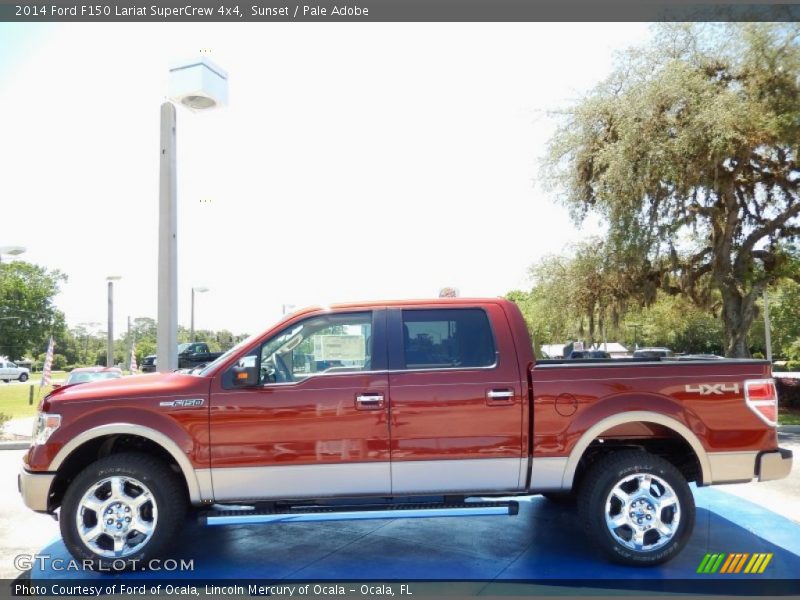 Sunset / Pale Adobe 2014 Ford F150 Lariat SuperCrew 4x4