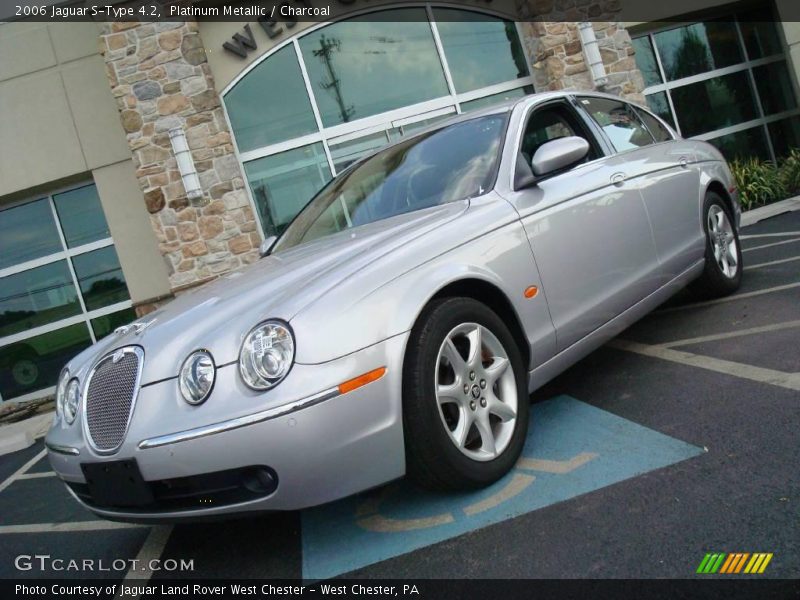 Platinum Metallic / Charcoal 2006 Jaguar S-Type 4.2
