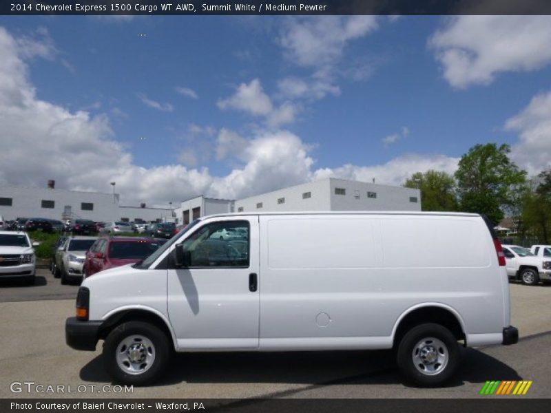 Summit White / Medium Pewter 2014 Chevrolet Express 1500 Cargo WT AWD
