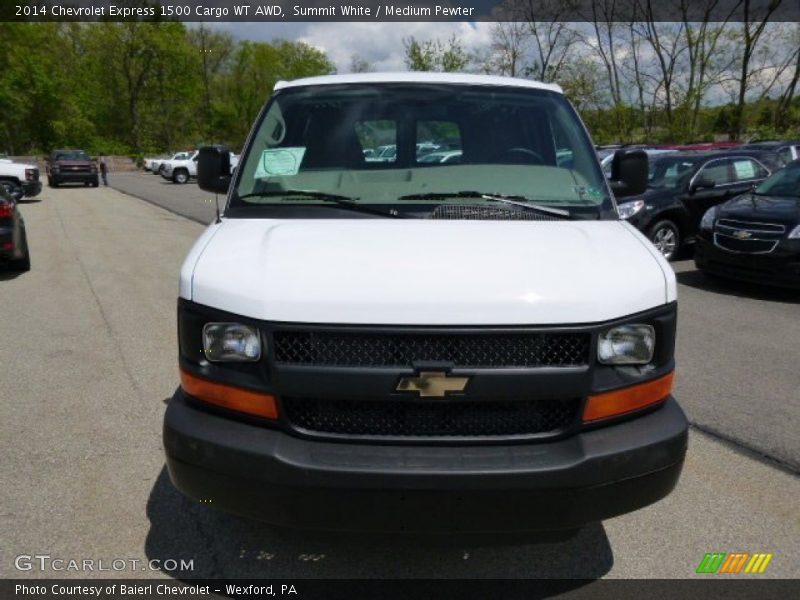 Summit White / Medium Pewter 2014 Chevrolet Express 1500 Cargo WT AWD