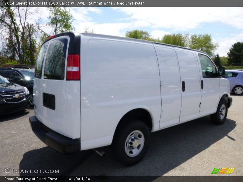 Summit White / Medium Pewter 2014 Chevrolet Express 1500 Cargo WT AWD
