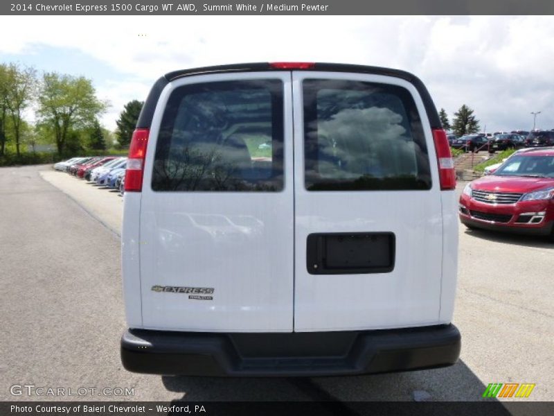 Summit White / Medium Pewter 2014 Chevrolet Express 1500 Cargo WT AWD