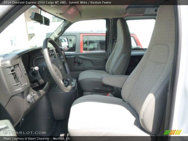Summit White / Medium Pewter 2014 Chevrolet Express 1500 Cargo WT AWD