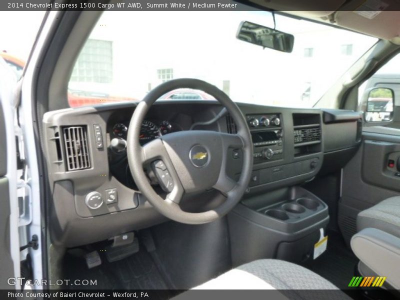 Summit White / Medium Pewter 2014 Chevrolet Express 1500 Cargo WT AWD
