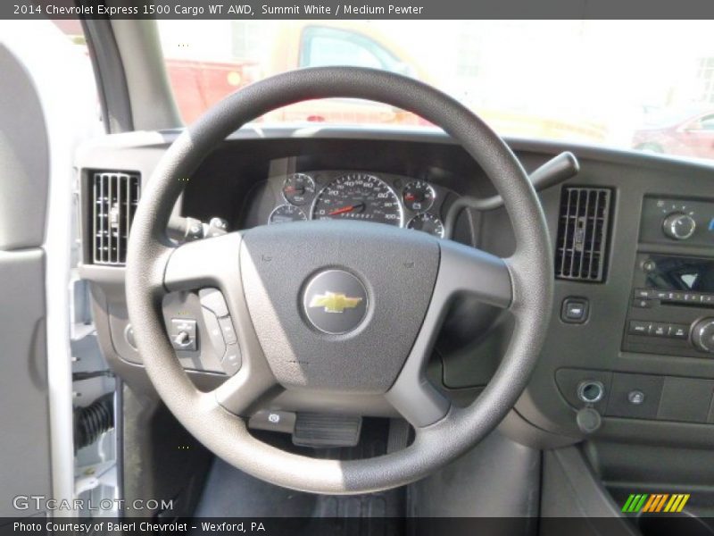 Summit White / Medium Pewter 2014 Chevrolet Express 1500 Cargo WT AWD
