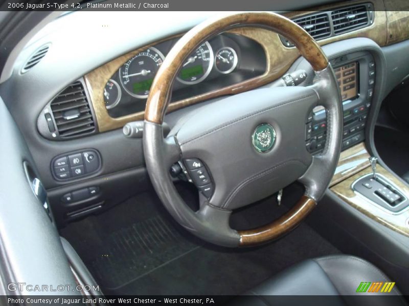Platinum Metallic / Charcoal 2006 Jaguar S-Type 4.2