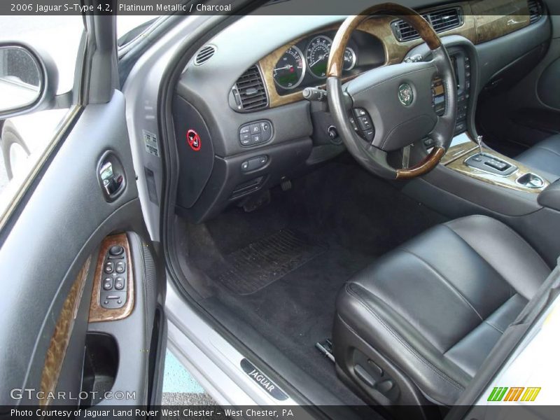 Platinum Metallic / Charcoal 2006 Jaguar S-Type 4.2