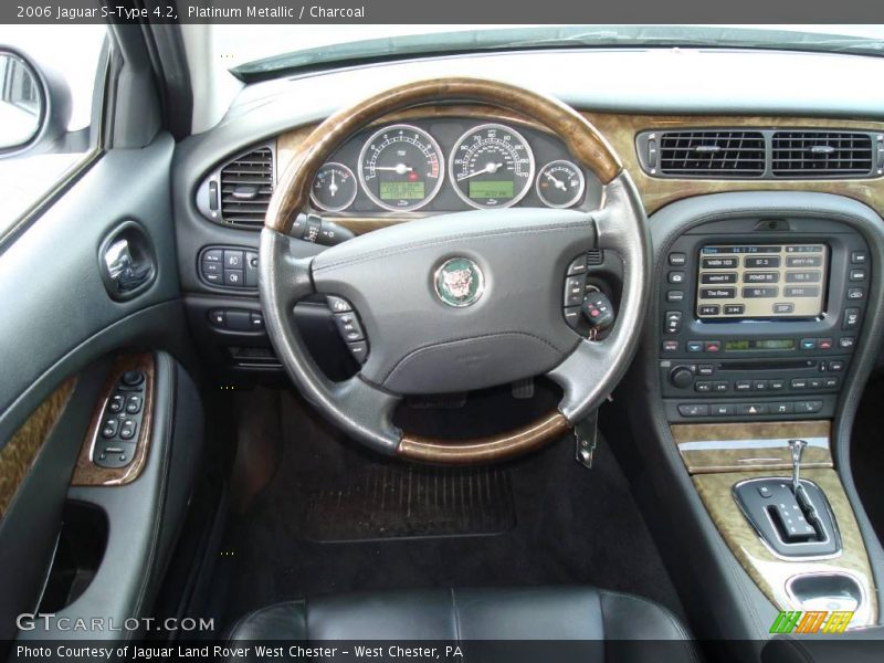 Platinum Metallic / Charcoal 2006 Jaguar S-Type 4.2