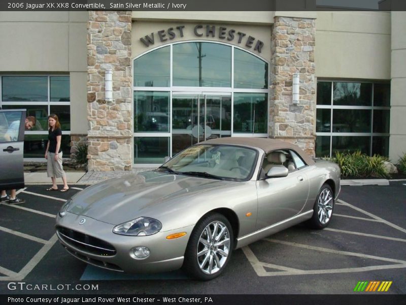 Satin Silver Metallic / Ivory 2006 Jaguar XK XK8 Convertible
