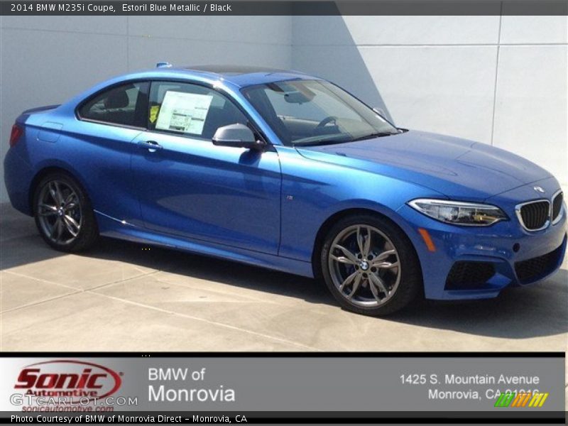 Estoril Blue Metallic / Black 2014 BMW M235i Coupe