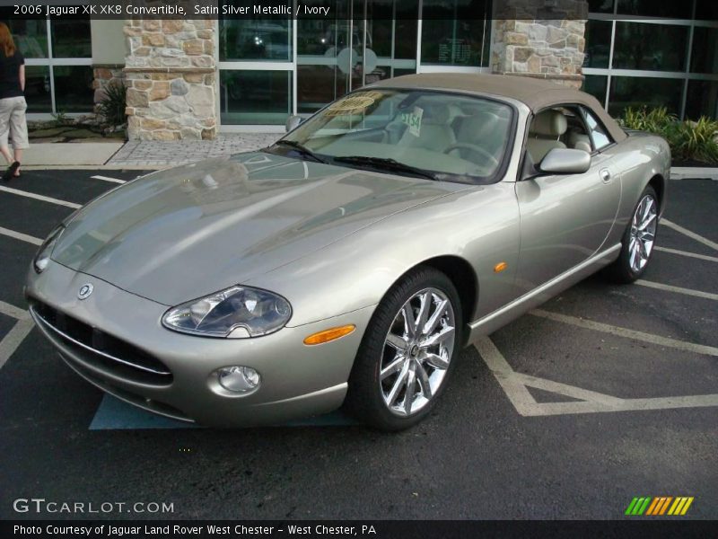 Satin Silver Metallic / Ivory 2006 Jaguar XK XK8 Convertible