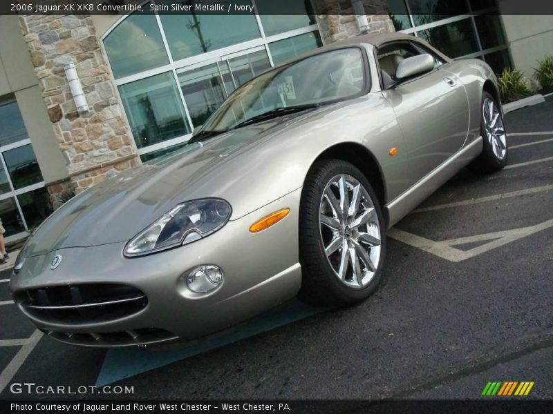 Satin Silver Metallic / Ivory 2006 Jaguar XK XK8 Convertible