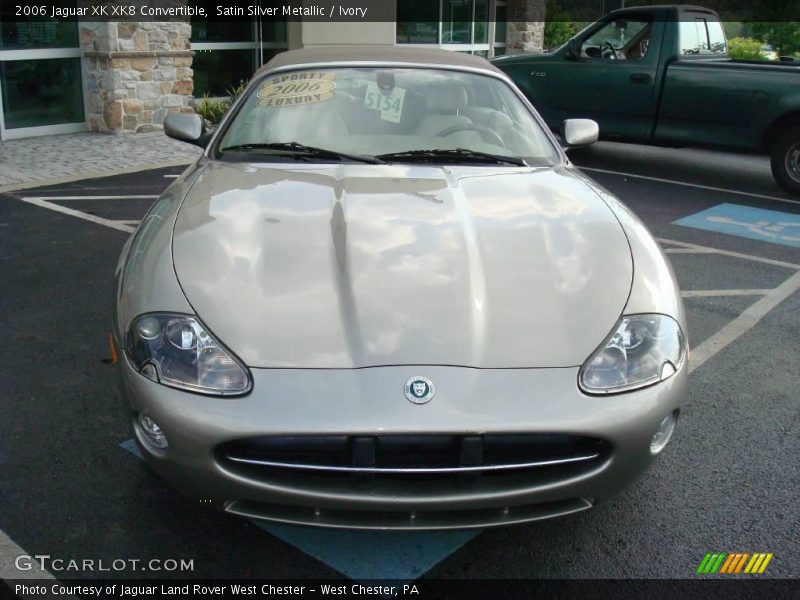 Satin Silver Metallic / Ivory 2006 Jaguar XK XK8 Convertible