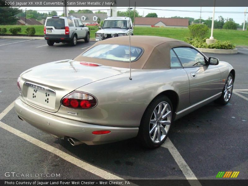 Satin Silver Metallic / Ivory 2006 Jaguar XK XK8 Convertible