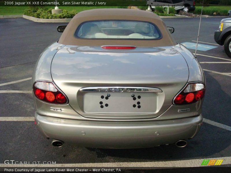 Satin Silver Metallic / Ivory 2006 Jaguar XK XK8 Convertible